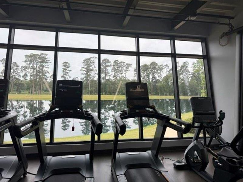 Gym overlooking the Lake Gym overlooking the Lake