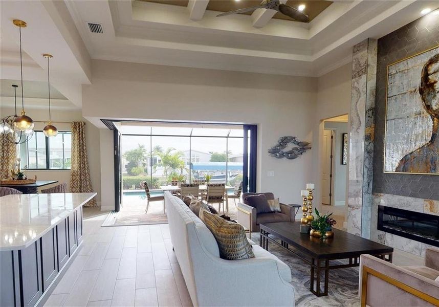 Furnished interior view inside a new home in , Punta Gorda (Image 14).