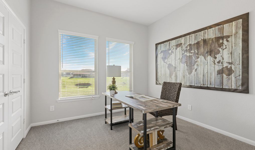 Bedroom 4 decorated as a home office