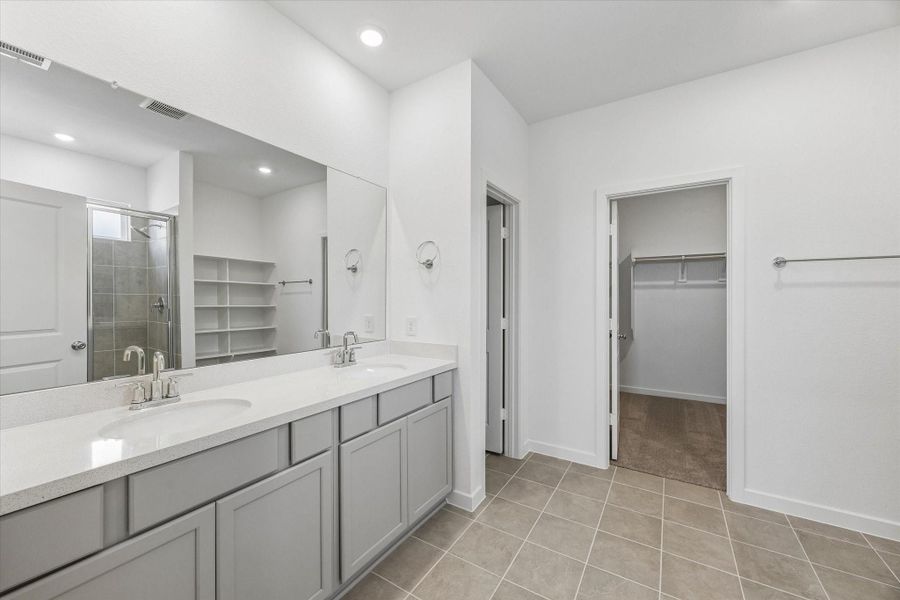 Furnished interior view inside a new home in Bridge Creek 45s and 50s, Cypress (Image 17).