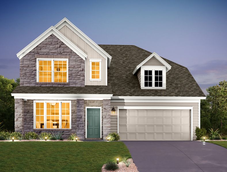 Representative exterior photo of a completed home built from the Westlake by Ashton Woods in Provence 50s, Austin, TX (Image 6).