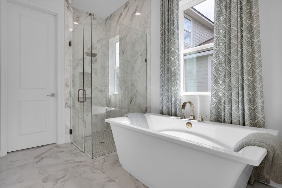 Representative furnished interior of a home built from the Sawyer by Riverside Homes in Mariposa at EverRange, Jacksonville (Image 54).