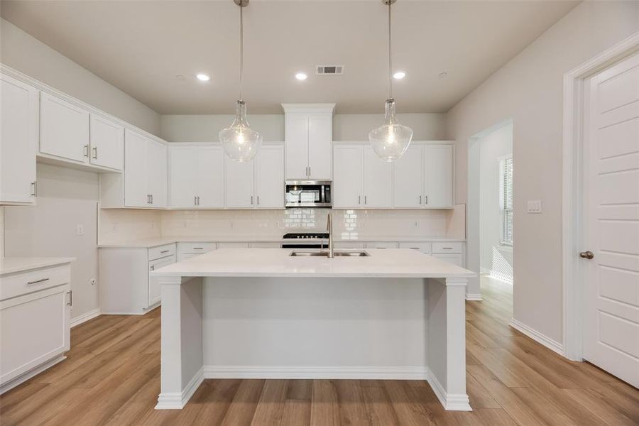 Furnished interior view inside a new home in Wade Settlement Townhomes, Frisco (Image 5).