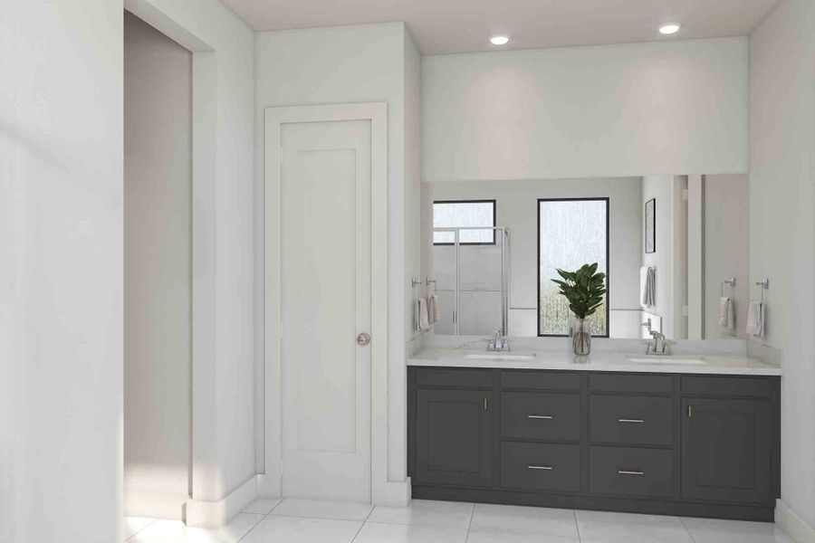 Furnished interior view inside a new home in The Arbor At Pecan Ridge, Fulshear (Image 16).