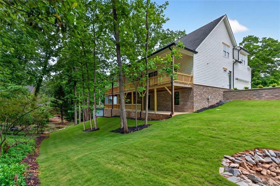 Exterior details and patio area of a home in , Cumming (Image 32).