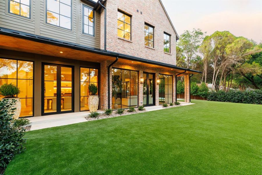 Exterior details and patio area of a home in , Dallas (Image 2). Exterior details and patio area of a home in , Dallas (Image 2).
