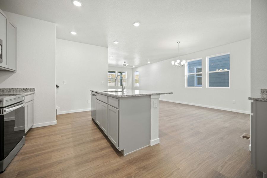 Representative furnished interior of a home built from the Manitou by View Homes in Aspen Meadows – Townhomes, Colorado Springs (Image 17). Representative furnished interior of a home built from the Manitou by View Homes in Aspen Meadows – Townhomes, Colorado Springs (Image 17).