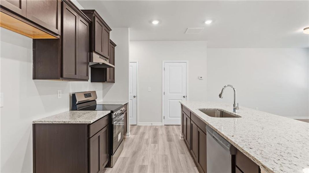 Furnished interior view inside a new home in Owen Preserve, Canton (Image 4).