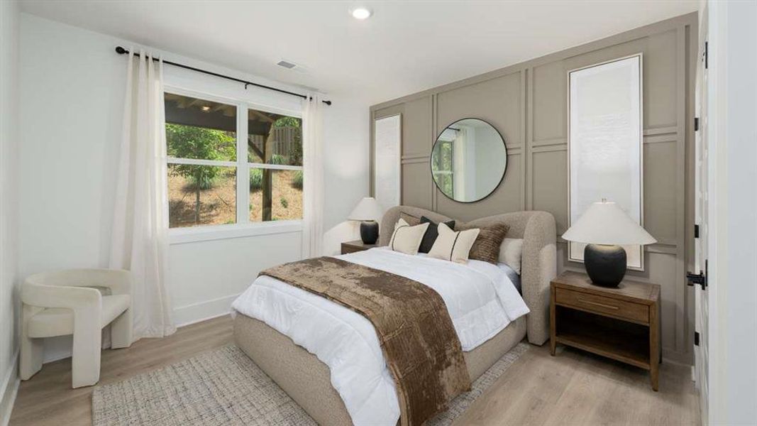Furnished interior view inside a new home in Overlook at Peachtree Corners, Peachtree Corners (Image 27).