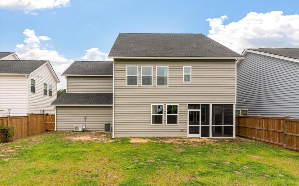 Exterior details and patio area of a home in Sweetgrass at Summers Corner, Summerville (Image 3).