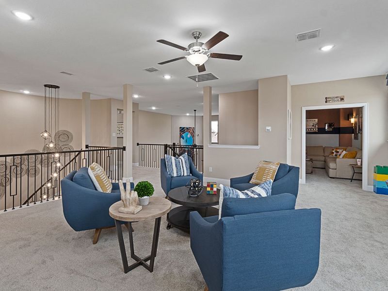 Representative furnished interior of a home built from the Middleton by Landon Homes in Lexington Frisco, Frisco (Image 17).