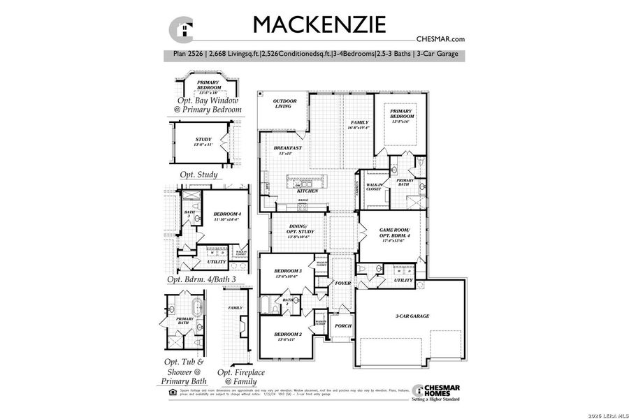 2D floor plan layout of this home in Esperanza 50's, Boerne, TX (Image 4).