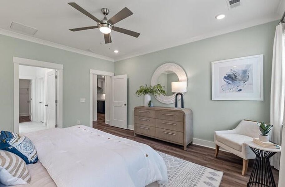 Furnished interior view inside a new home in , Huger (Image 11).