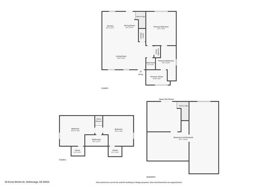 2D floor plan layout of this home in , Dahlonega, GA (Image 32).