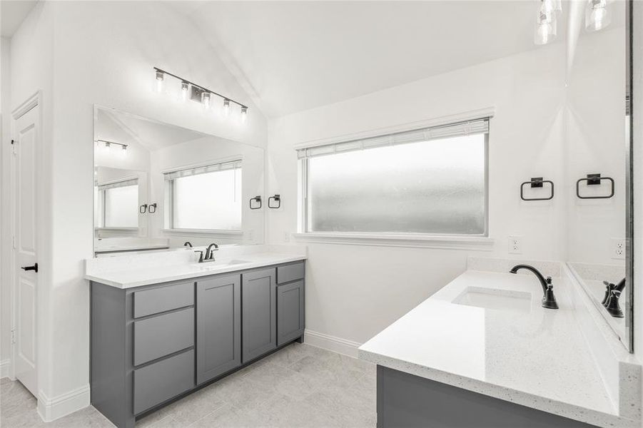 Furnished interior view inside a new home in Wildflower Ranch 60-65, Fort Worth (Image 10). Furnished interior view inside a new home in Wildflower Ranch 60-65, Fort Worth (Image 10).