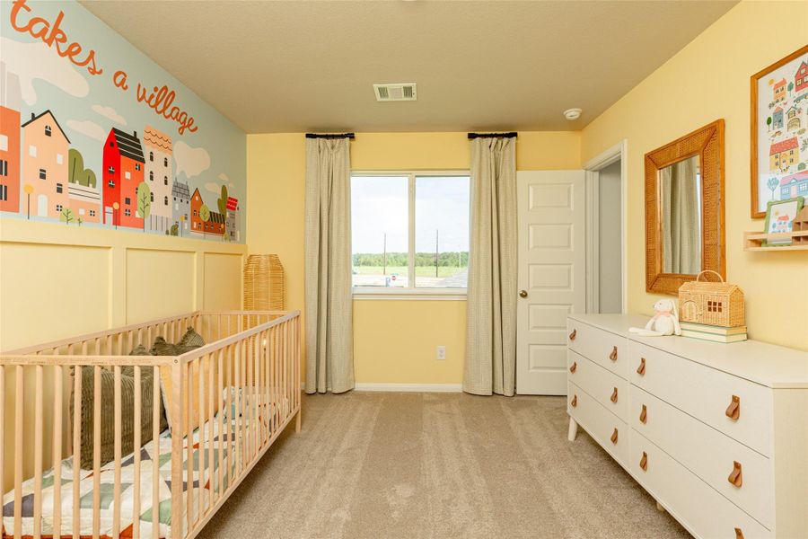 Furnished interior view inside a new home in Wayside Village, Houston (Image 18). Furnished interior view inside a new home in Wayside Village, Houston (Image 18).