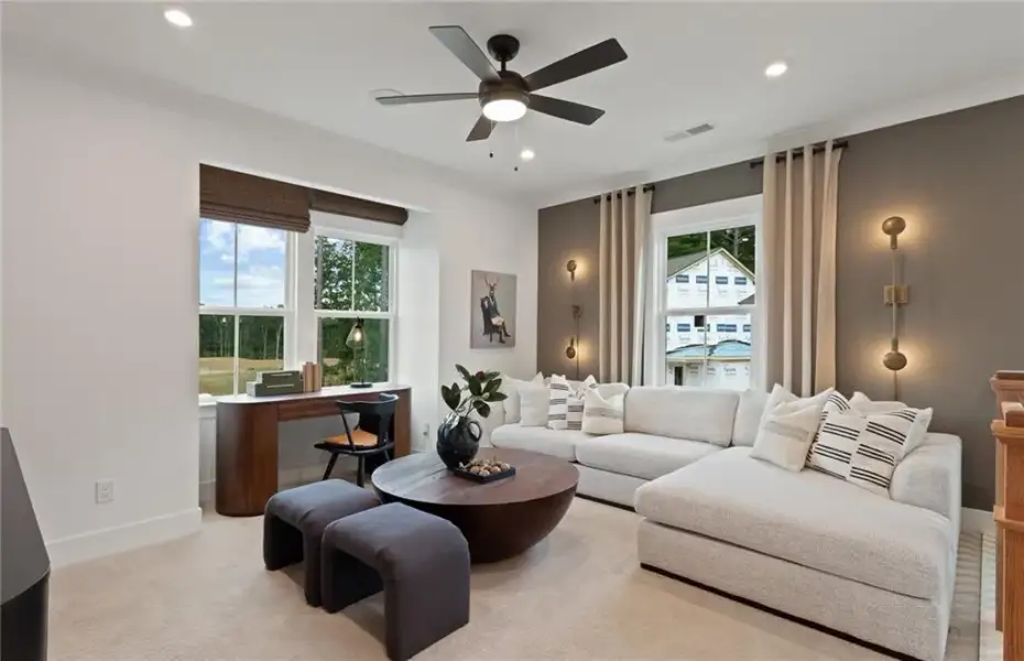 Furnished interior view inside a new home in Silverwood, Cumming (Image 21). Furnished interior view inside a new home in Silverwood, Cumming (Image 21).