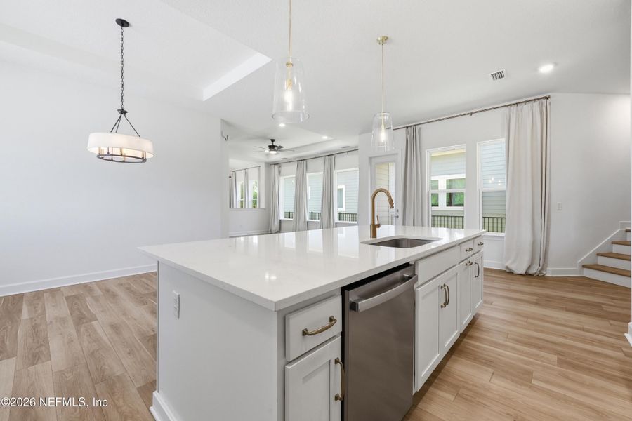 Furnished interior view inside a new home in Crosswinds 40’, Ponte Vedra (Image 8).