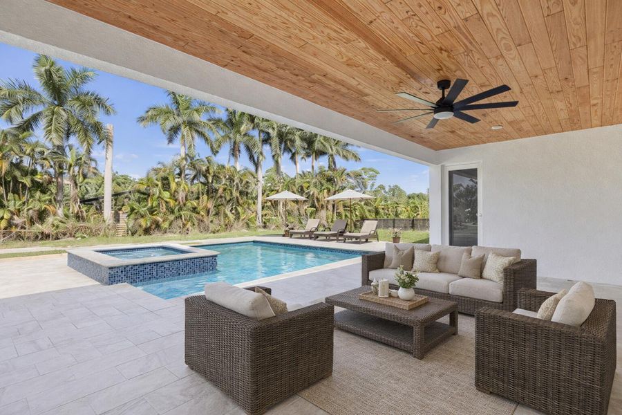 Exterior details and patio area of a home in , Loxahatchee (Image 32).