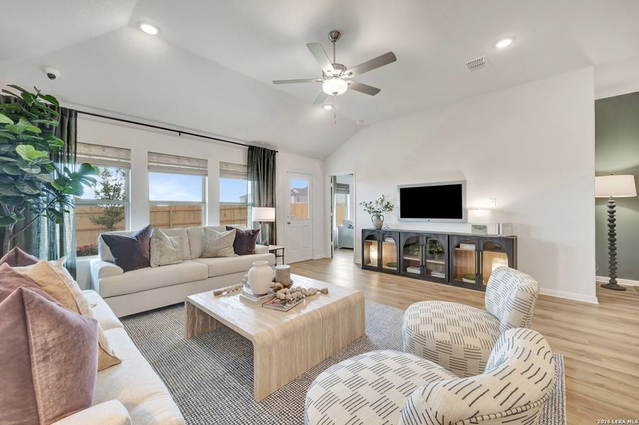 Furnished interior view inside a new home in Verano Farms, San Antonio (Image 19).
