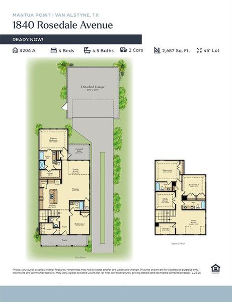 With a charming exterior, wonderful entertaining space and spacious bedrooms, the entire family will love our 3206 floor plan!