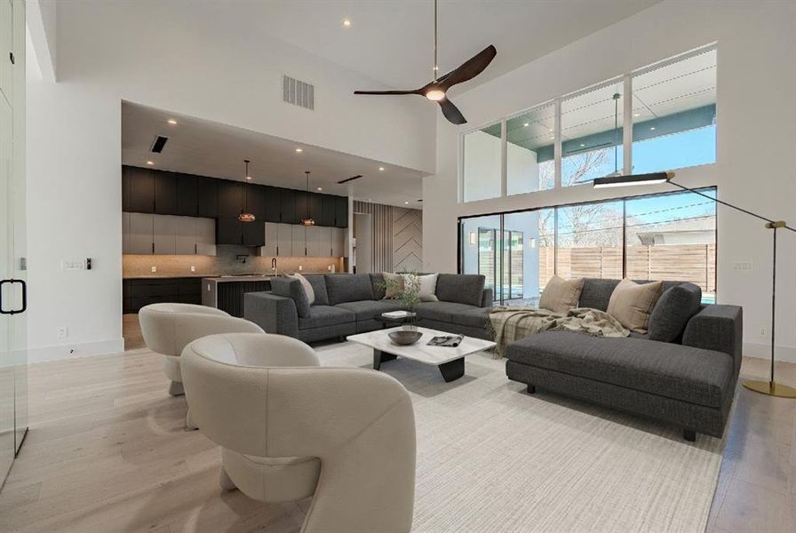 Furnished interior view inside a new home in , Dallas (Image 28).