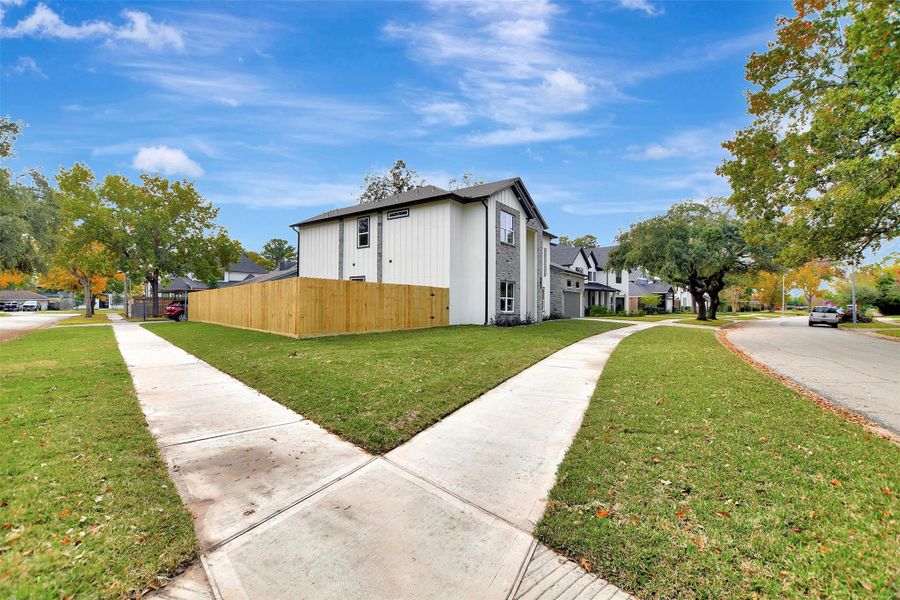 Exterior details and patio area of a home in , Houston (Image 4). Exterior details and patio area of a home in , Houston (Image 4).
