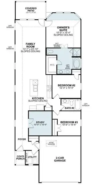 2D floor plan layout of this home in Lone Star Landing, Montgomery, TX (Image 3). 2D floor plan layout of this home in Lone Star Landing, Montgomery, TX (Image 3).