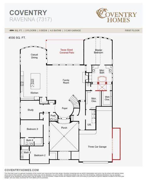 2D floor plan layout of this home in Harvest Green, Richmond, TX (Image 3). 2D floor plan layout of this home in Harvest Green, Richmond, TX (Image 3).