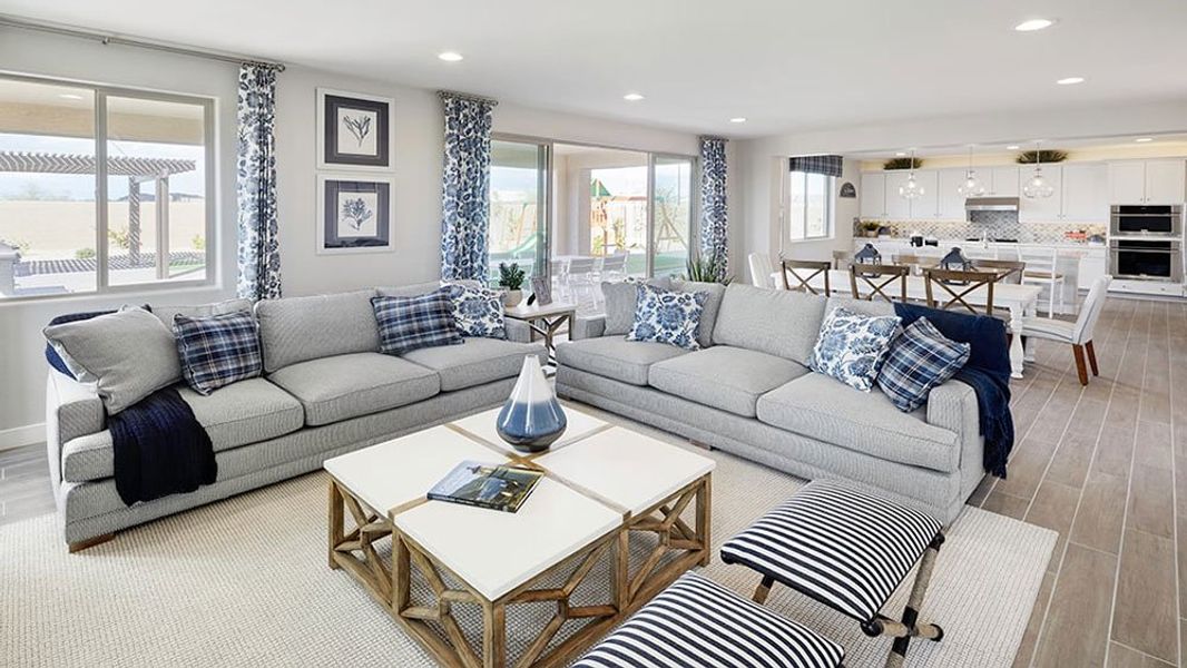 Representative furnished interior of a home built from the 45RM6 by Taylor Morrison in Almeria at Rancho Mercado, Surprise (Image 6).