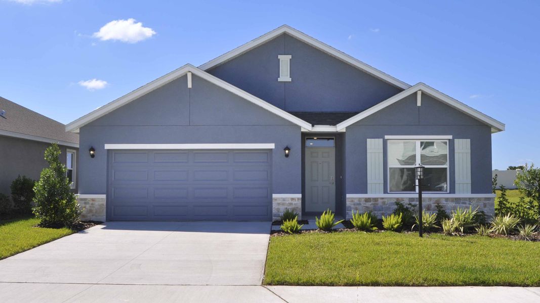 Representative exterior photo of a completed home built from the Cali by D.R. Horton in Seaire, Parrish, FL (Image 16). Representative exterior photo of a completed home built from the Cali by D.R. Horton in Seaire, Parrish, FL (Image 16).