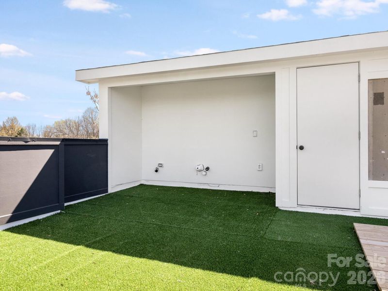 Exterior details and patio area of a home in , Charlotte (Image 17). Exterior details and patio area of a home in , Charlotte (Image 17).