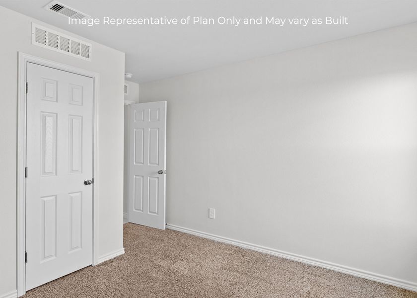 Representative unfurnished interior of a home built from the Fargo by D.R. Horton in London Towne, Corpus Christi (Image 26). Representative unfurnished interior of a home built from the Fargo by D.R. Horton in London Towne, Corpus Christi (Image 26).