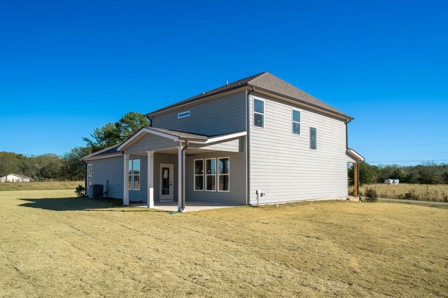 Exterior details and patio area of a home in Magnolia Ridge, Monroe (Image 24).