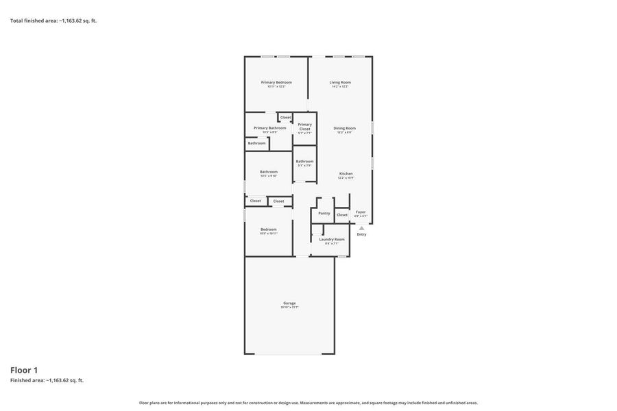 2D floor plan layout of this home in Stallion Run, Buda, TX (Image 5).