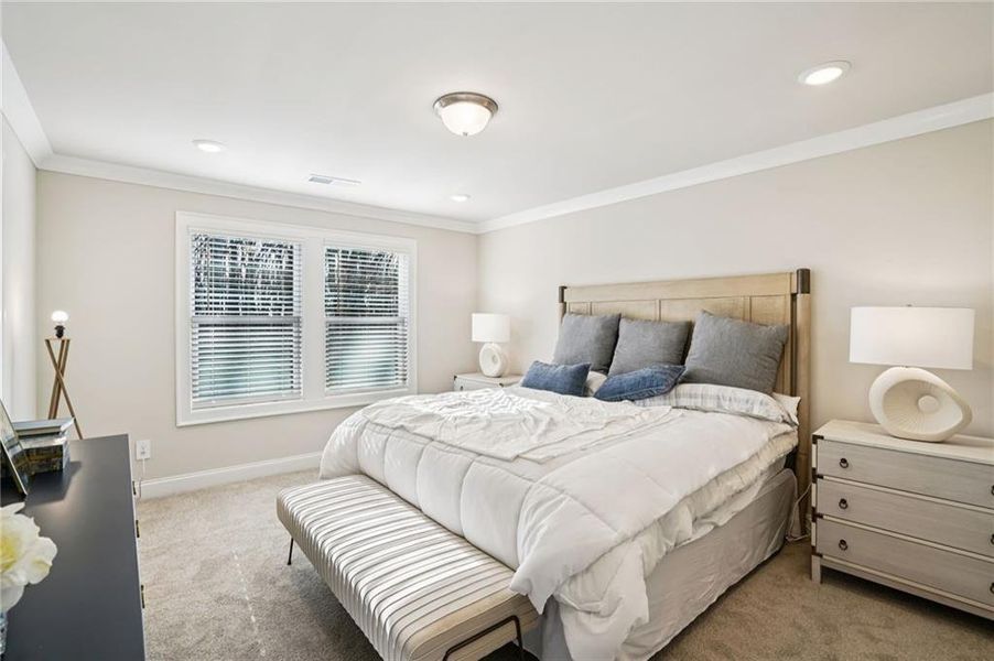 Furnished interior view inside a new home in Hemingway - Reserve Series, Cumming (Image 16). Furnished interior view inside a new home in Hemingway - Reserve Series, Cumming (Image 16).