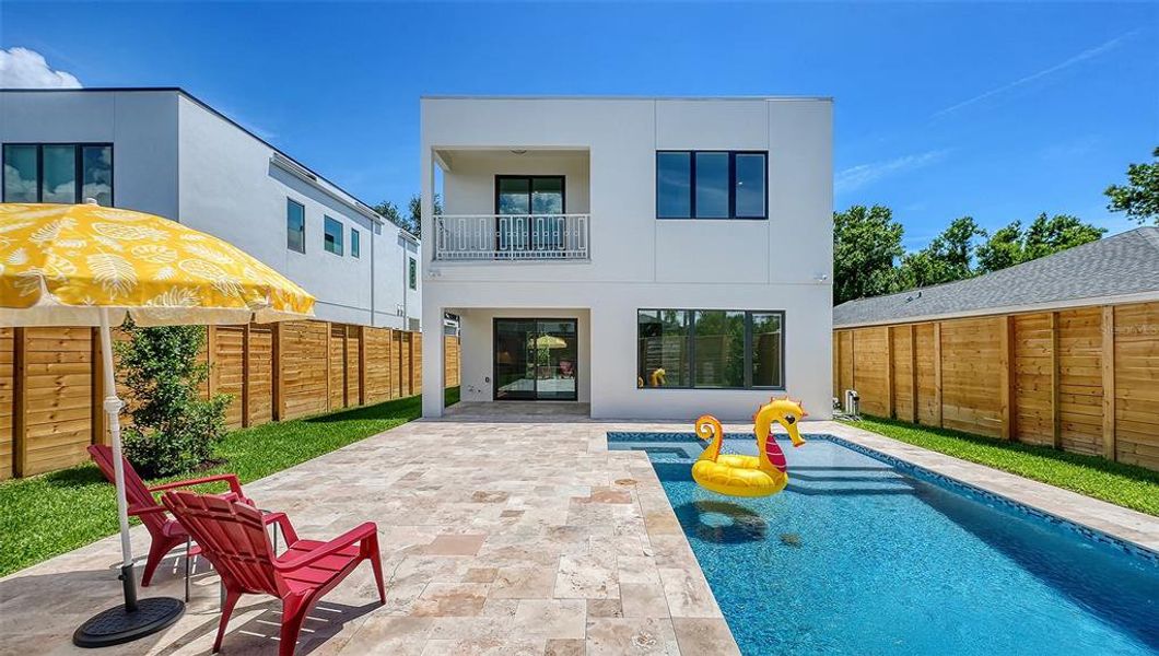 Exterior details and patio area of a home in , Sarasota (Image 28).