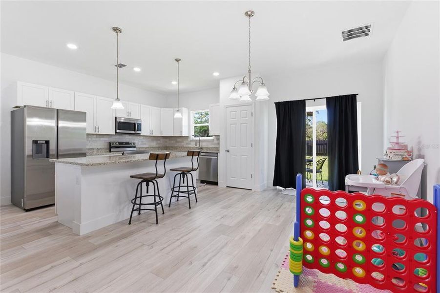 Furnished interior view inside a new home in , Ocklawaha (Image 8).