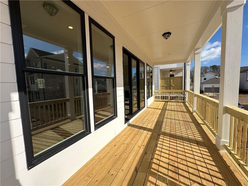 Exterior details and patio area of a home in Waterside Single Family, Peachtree Corners (Image 23).