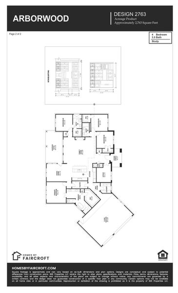 2D floor plan layout of this home in Arborwood, Waller, TX (Image 3).