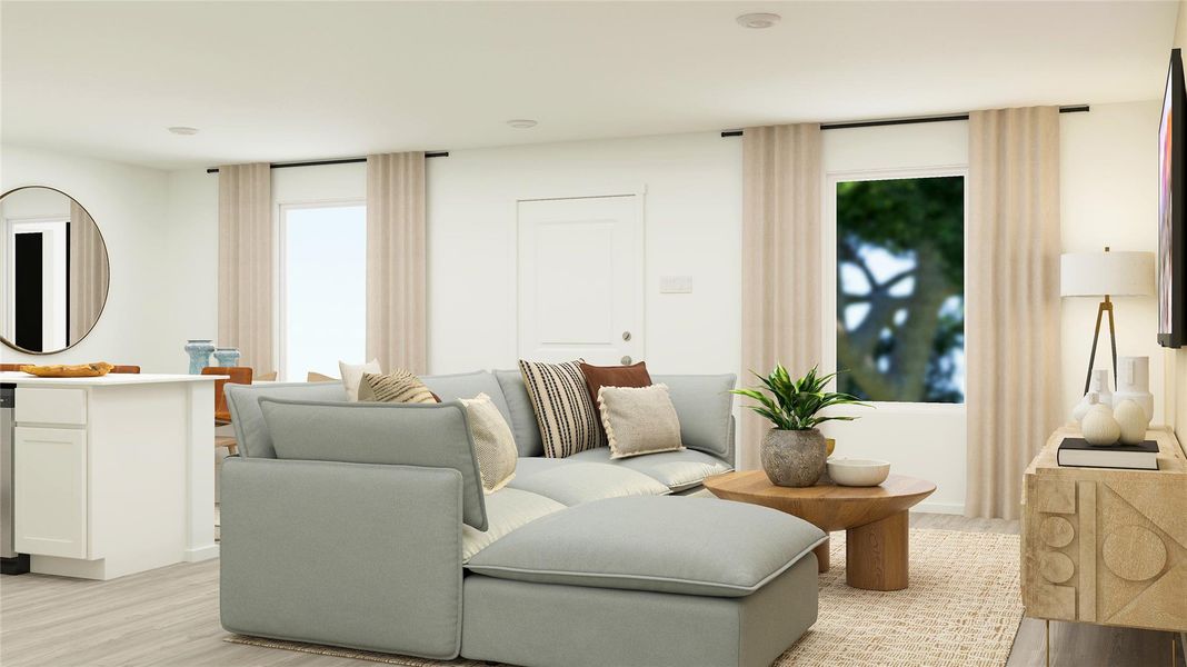 Furnished interior view inside a new home in Firefly Pointe, Hutto (Image 11).