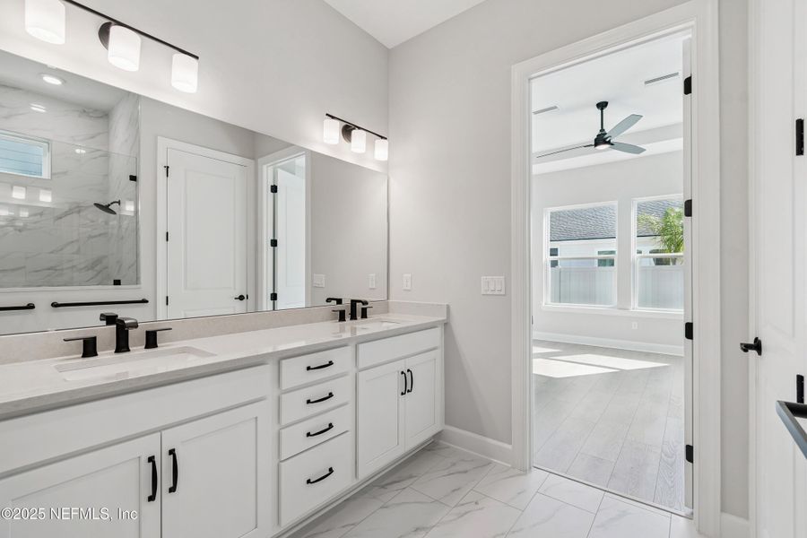 Furnished interior view inside a new home in Crosswinds 40’, Ponte Vedra (Image 12).