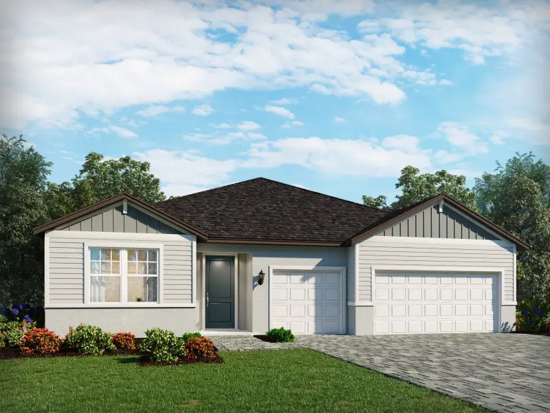 Representative exterior photo of a completed home built from the Onyx by Meritage Homes in Ridgehaven - Reserve Series, Ormond Beach, FL (Image 8).