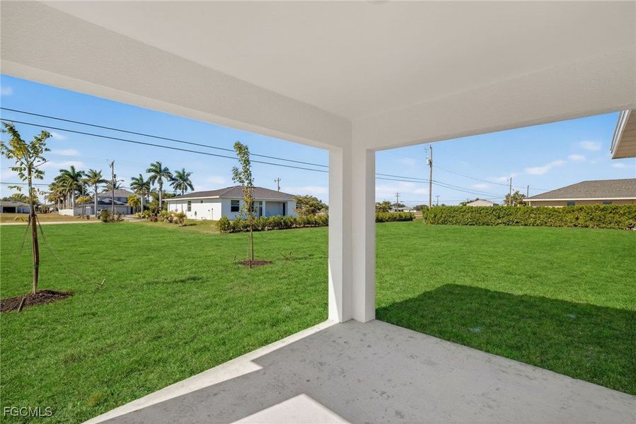 Exterior details and patio area of a home in Cape Coral, Cape Coral (Image 3).