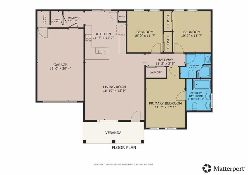 2D floor plan layout of this home in , Granbury, TX (Image 4).