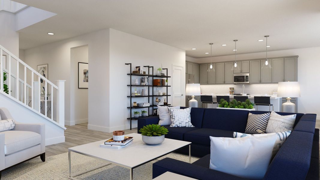 Representative furnished interior of a home built from the 3507 by Tri Pointe Homes in Sterling Ranch, Littleton (Image 7).