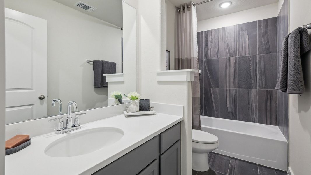 Representative furnished interior of a home built from the Meridian by Brightland Homes in Churchill, Anna (Image 15).