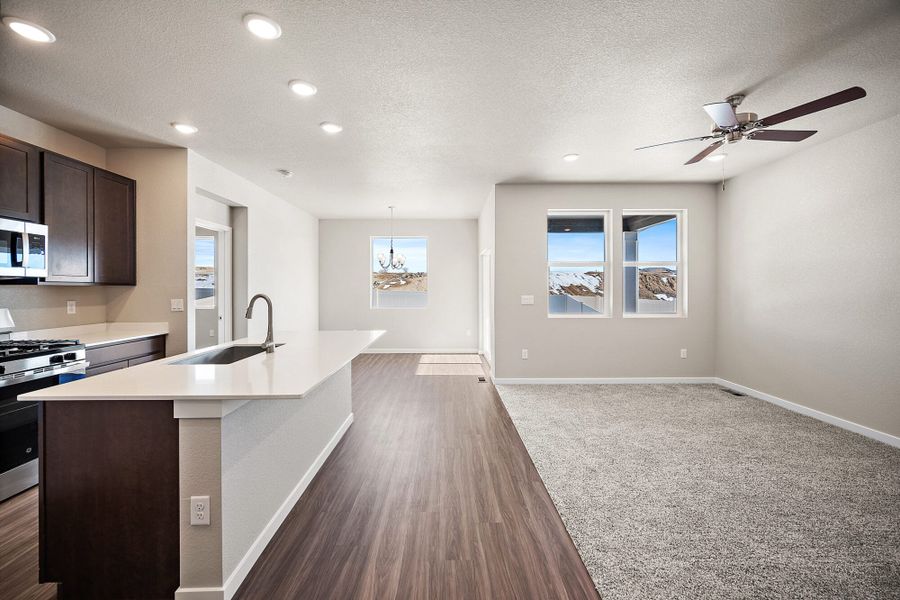 Furnished interior view inside a new home in Aspen Ranch, Fountain (Image 8).