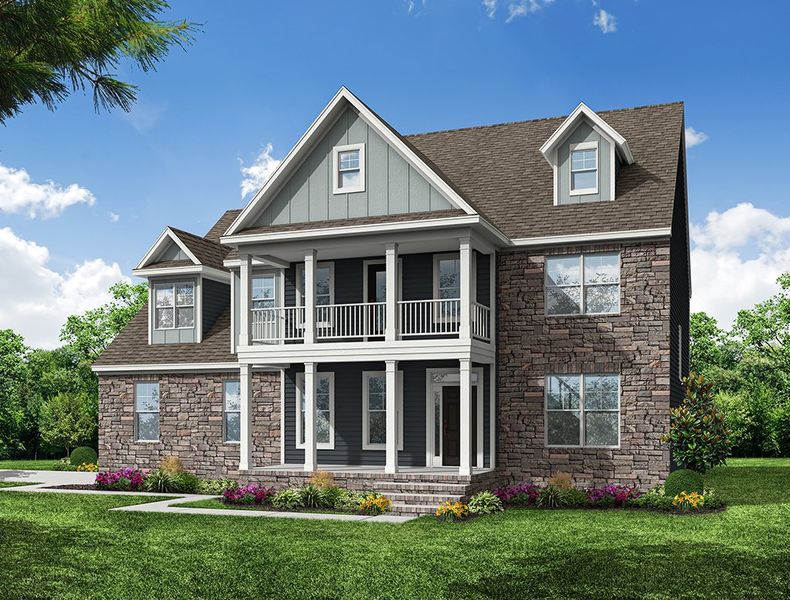 Representative exterior photo of a completed home built from the Roanoke by Eastwood Homes in High Springs, Clayton, NC (Image 13).