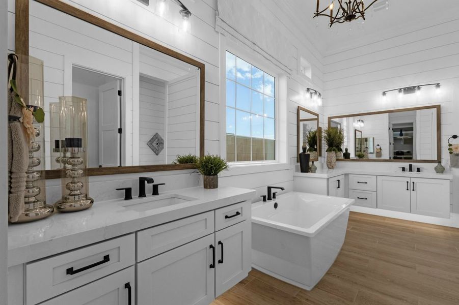 Representative furnished interior of a home built from the Residence Twelve by Blandford Homes in Earnhardt Ranch, Chandler (Image 13).